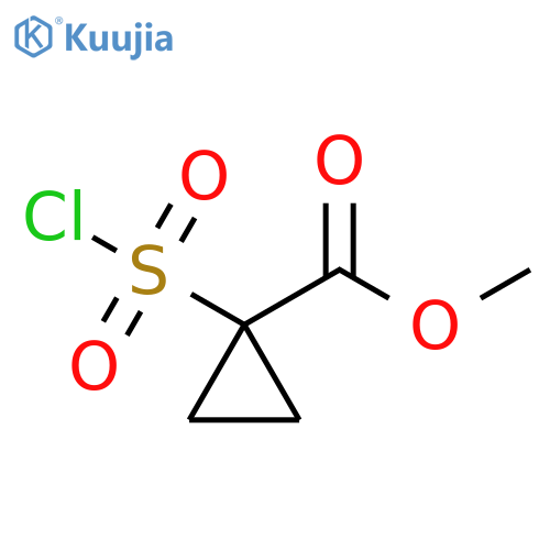 methyl 1-(chlorosulfonyl)cyclopropane-1-carboxylate structure