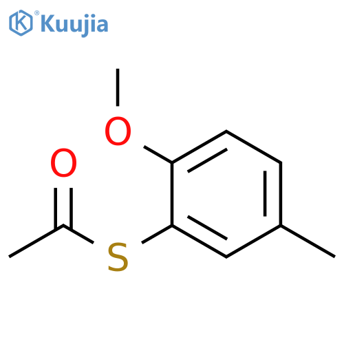 S-2-Methoxy-5-methylphenylthioacetate structure