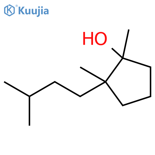 1,2-dimethyl-2-(3-methylbutyl)cyclopentan-1-ol structure