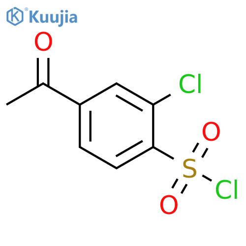 Benzenesulfonyl chloride, 4-acetyl-2-chloro- structure