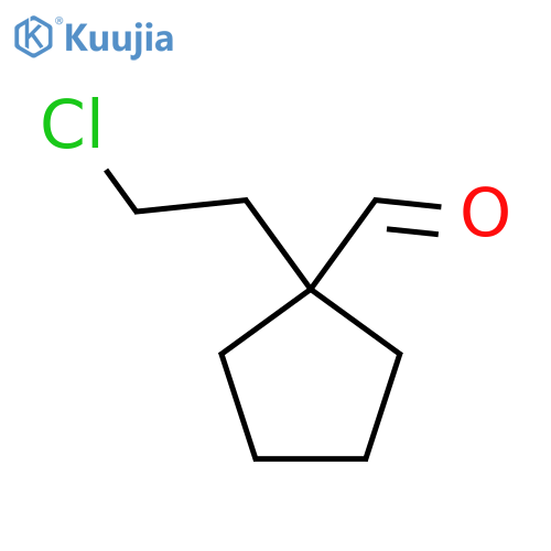 1-(2-Chloroethyl)cyclopentane-1-carbaldehyde structure