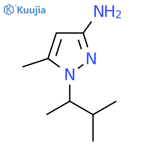 5-Methyl-1-(3-methylbutan-2-yl)-1H-pyrazol-3-amine structure