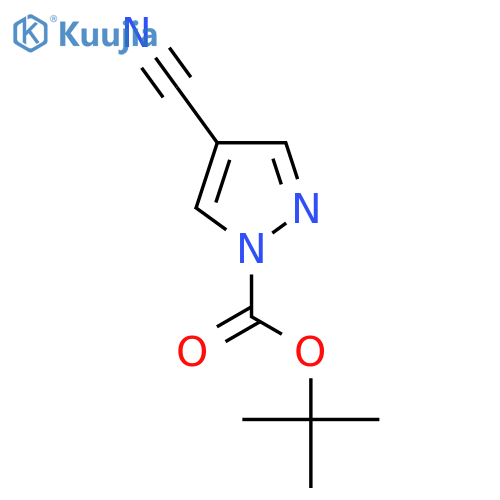 Tert-Butyl 4-cyano-1H-pyrazole-1-carboxylate structure