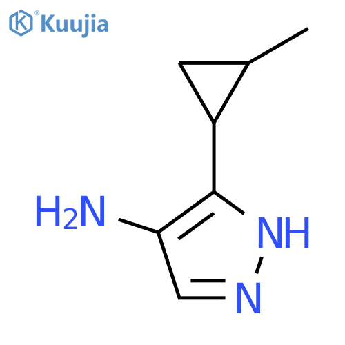 5-(2-methylcyclopropyl)-1H-pyrazol-4-amine structure