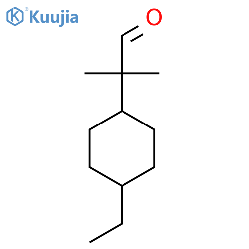 2-(4-ethylcyclohexyl)-2-methylpropanal structure