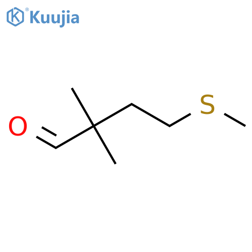 2,2-Dimethyl-4-(methylsulfanyl)butanal structure
