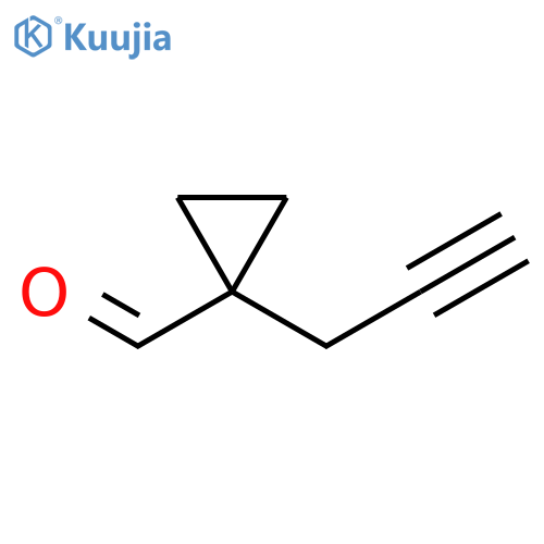 1-(prop-2-yn-1-yl)cyclopropane-1-carbaldehyde structure