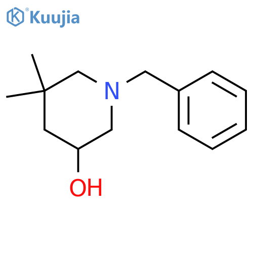 1-benzyl-5,5-dimethyl-piperidin-3-ol structure