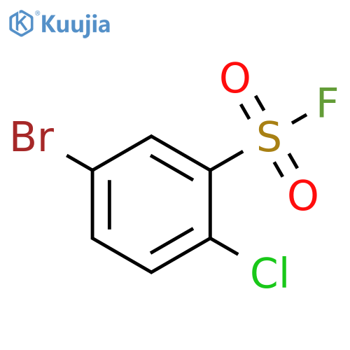 5-bromo-2-chlorobenzene-1-sulfonyl fluoride structure