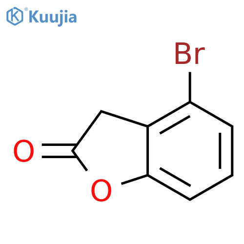 4-Bromo-3H-benzofuran-2-one structure
