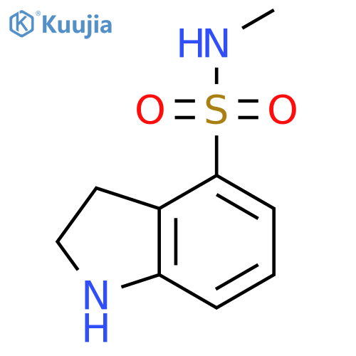 N-methyl-2,3-dihydro-1H-indole-4-sulfonamide structure