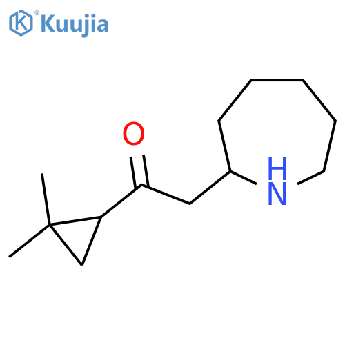 2-(Azepan-2-yl)-1-(2,2-dimethylcyclopropyl)ethan-1-one structure