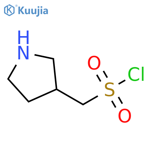 (pyrrolidin-3-yl)methanesulfonyl chloride structure