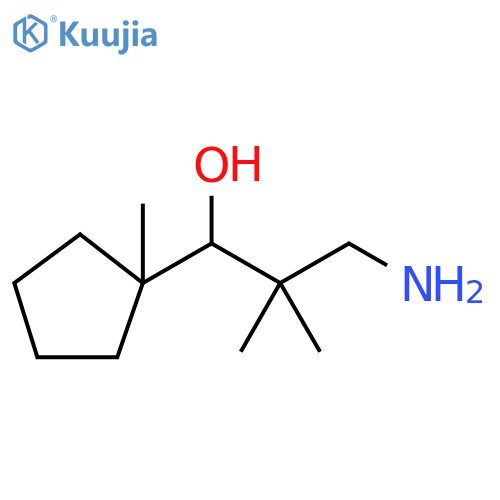 Cyclopentanemethanol, α-(2-amino-1,1-dimethylethyl)-1-methyl- structure
