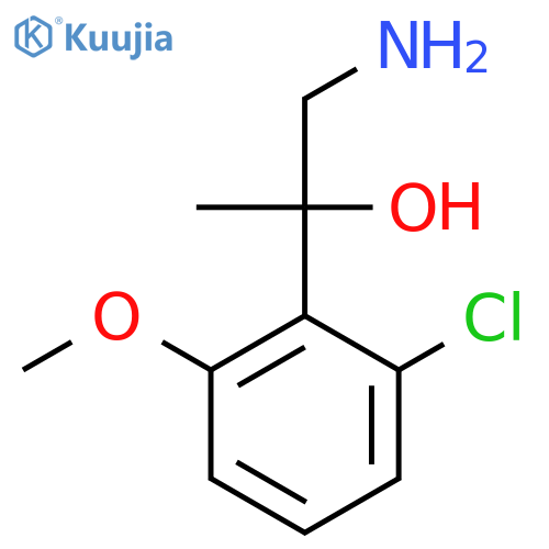 1-amino-2-(2-chloro-6-methoxyphenyl)propan-2-ol structure