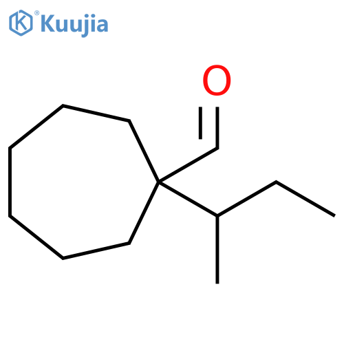 1-(butan-2-yl)cycloheptane-1-carbaldehyde structure