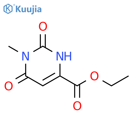 Ethyl 1-methyl-2,6-dioxo-1,2,3,6-tetrahydropyrimidine-4-carboxylate structure