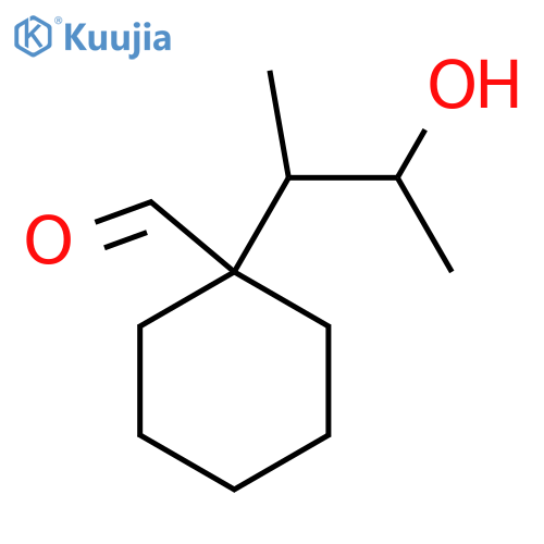 1-(3-Hydroxybutan-2-yl)cyclohexane-1-carbaldehyde structure