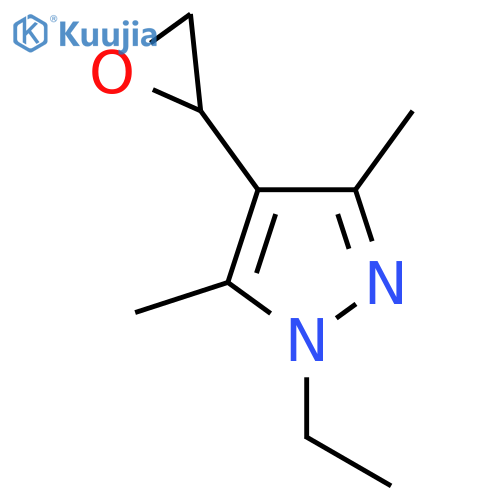 1-ethyl-3,5-dimethyl-4-(oxiran-2-yl)-1H-pyrazole structure