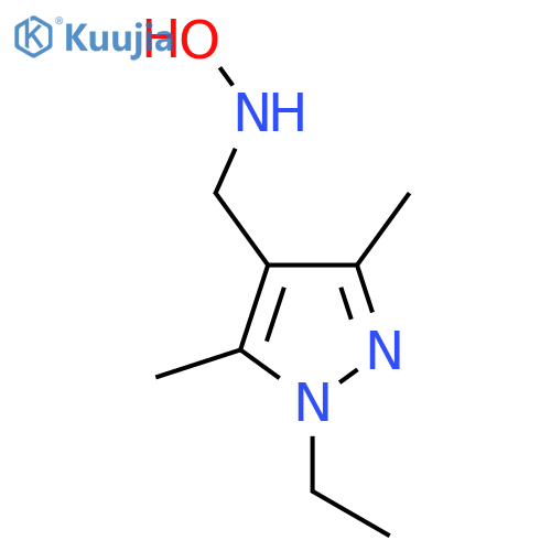 N-(1-ethyl-3,5-dimethyl-1H-pyrazol-4-yl)methylhydroxylamine structure