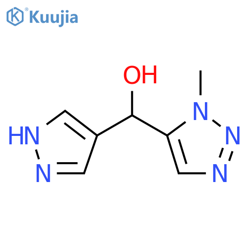 (1-methyl-1H-1,2,3-triazol-5-yl)(1H-pyrazol-4-yl)methanol structure