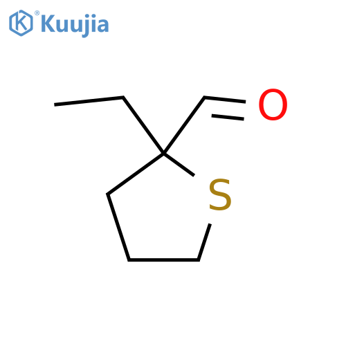 2-Ethylthiolane-2-carbaldehyde structure