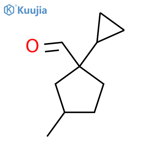 1-Cyclopropyl-3-methylcyclopentane-1-carbaldehyde structure