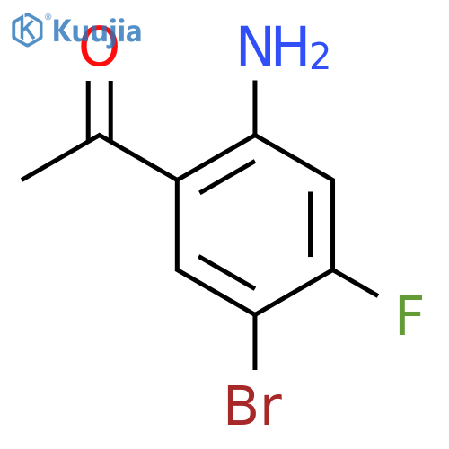 1-(2-AMINO-5-BROMO-4-FLUORO-PHENYL)-ETHANONE structure