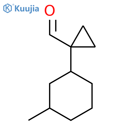 1-(3-Methylcyclohexyl)cyclopropane-1-carbaldehyde structure