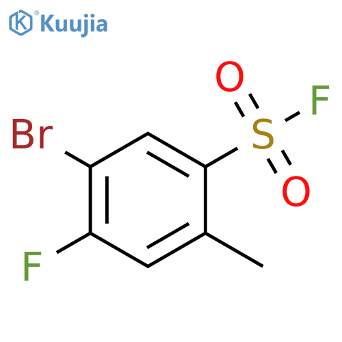 5-bromo-4-fluoro-2-methylbenzene-1-sulfonyl fluoride structure