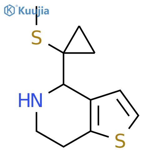 4-1-(methylsulfanyl)cyclopropyl-4H,5H,6H,7H-thieno3,2-cpyridine structure