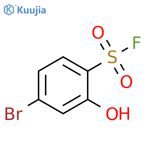 4-bromo-2-hydroxybenzene-1-sulfonyl fluoride structure