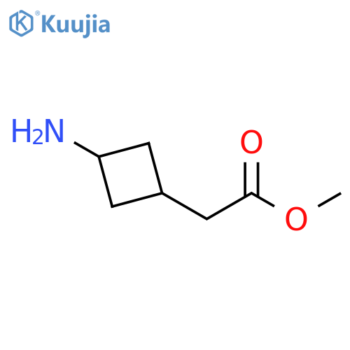 Cyclobutaneacetic acid, 3-amino-, methyl ester structure
