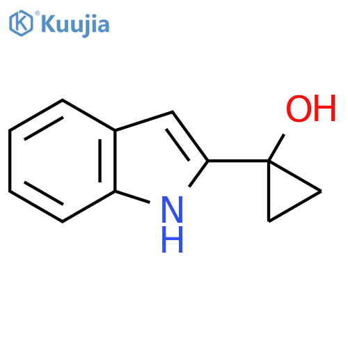 1-(1H-indol-2-yl)cyclopropan-1-ol structure