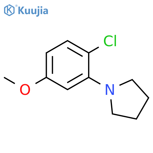 1-(2-chloro-5-methoxyphenyl)pyrrolidine structure