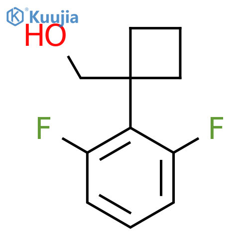 1-(2,6-difluorophenyl)cyclobutylmethanol structure