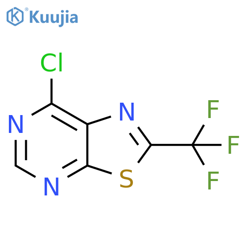 7-chloro-2-(trifluoromethyl)-1,3thiazolo5,4-dpyrimidine structure