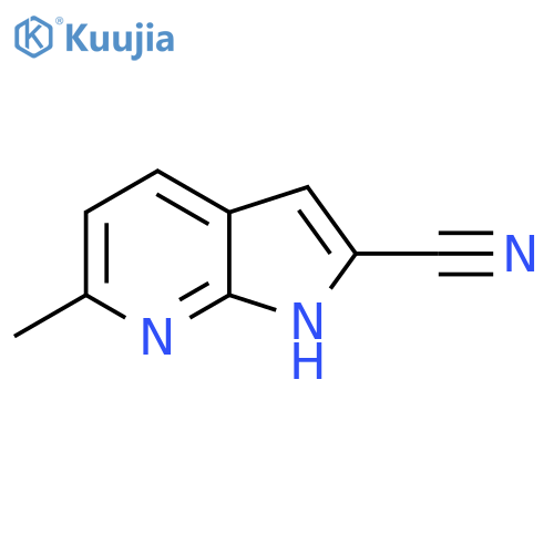 6-Methyl-1H-pyrrolo[2,3-b]pyridine-2-carbonitrile structure