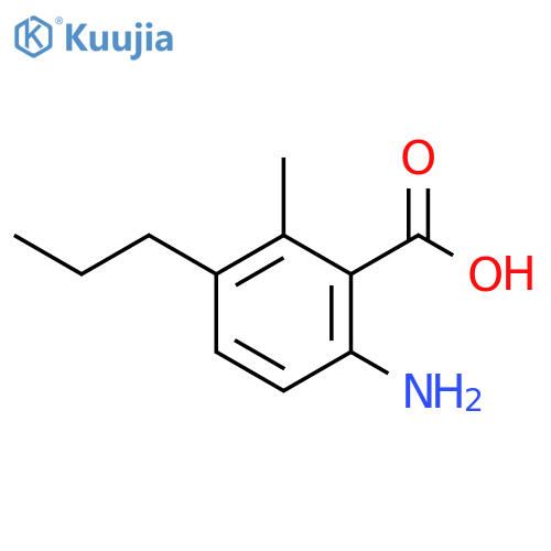 6-amino-2-methyl-3-propylbenzoic acid structure