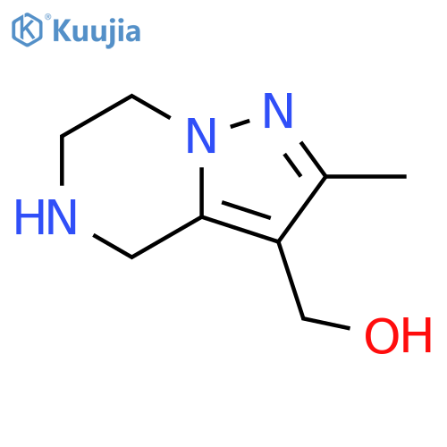 {2-methyl-4H,5H,6H,7H-pyrazolo1,5-apyrazin-3-yl}methanol structure