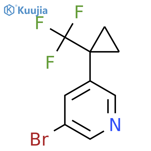 3-bromo-5-1-(trifluoromethyl)cyclopropylpyridine structure