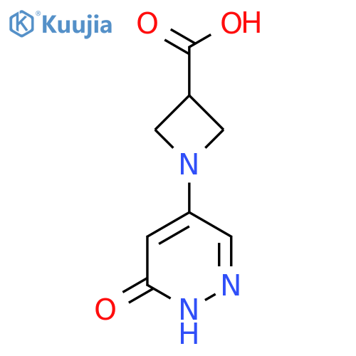 1-(6-hydroxypyridazin-4-yl)azetidine-3-carboxylic acid structure