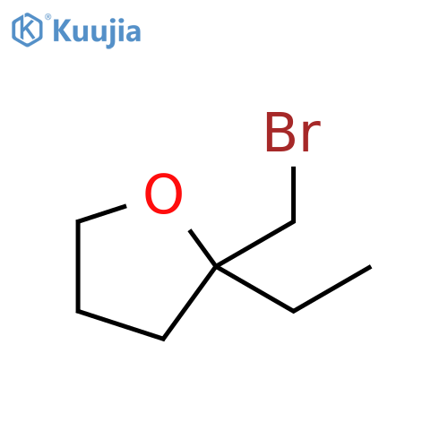 Furan, 2-(bromomethyl)-2-ethyltetrahydro- structure