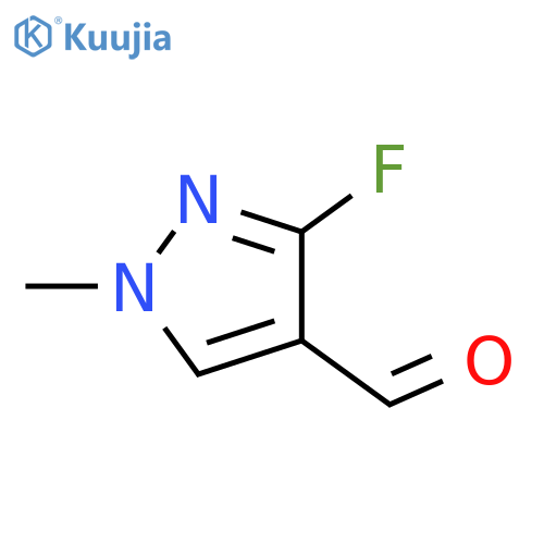 3-fluoro-1-methyl-1H-pyrazole-4-carbaldehyde structure