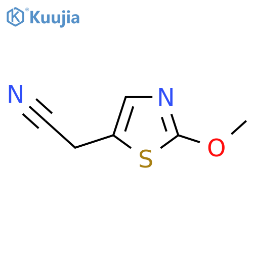 2-(2-methoxy-1,3-thiazol-5-yl)acetonitrile structure