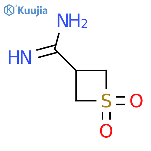 1,1-Dioxo-1lambda6-thietane-3-carboximidamide structure