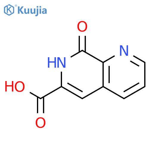 8-hydroxy-1,7-naphthyridine-6-carboxylic acid structure