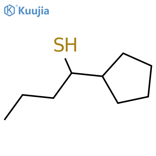 1-Cyclopentylbutane-1-thiol structure