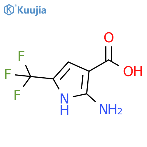 1H-Pyrrole-3-carboxylic acid, 2-amino-5-(trifluoromethyl)- structure