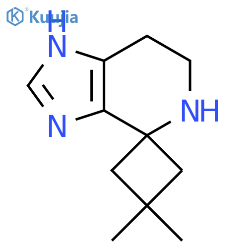 3,3-dimethyl-3',5',6',7'-tetrahydrospirocyclobutane-1,4'-imidazo4,5-cpyridine structure